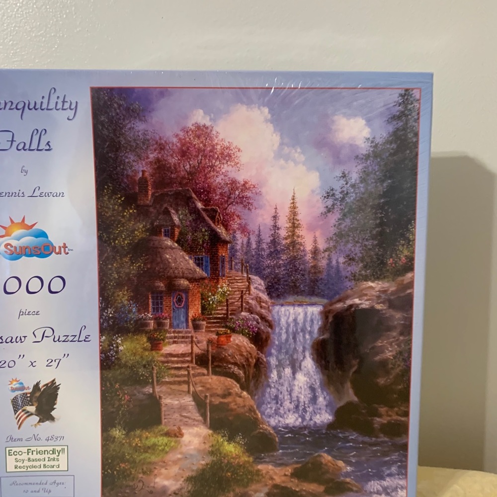 New SunsOut Tranquillity Falls Puzzle 1000 Pieces